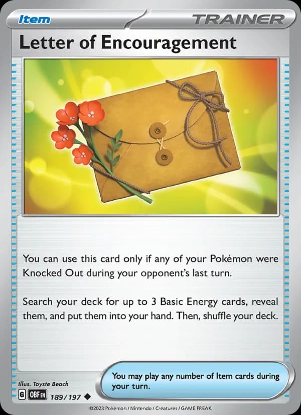 Letter of Encouragement 189/197, Obsidian Flames