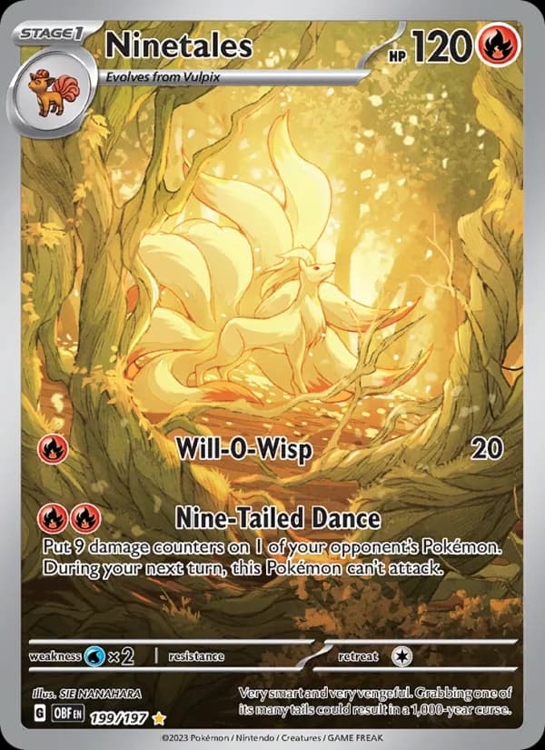 Ninetales 199/197, Obsidian Flames