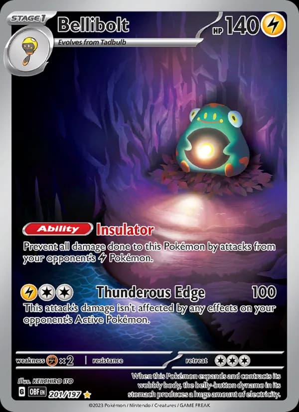 Bellibolt 201/197, Obsidian Flames