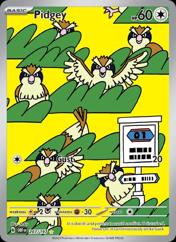 Pidgey 207/197, Obsidian Flames