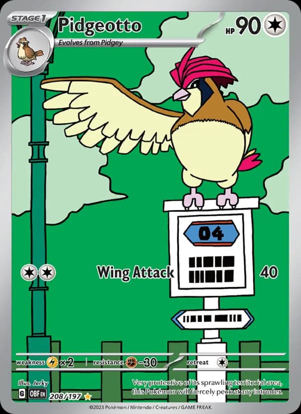 Pidgeotto 208/197, Obsidian Flames