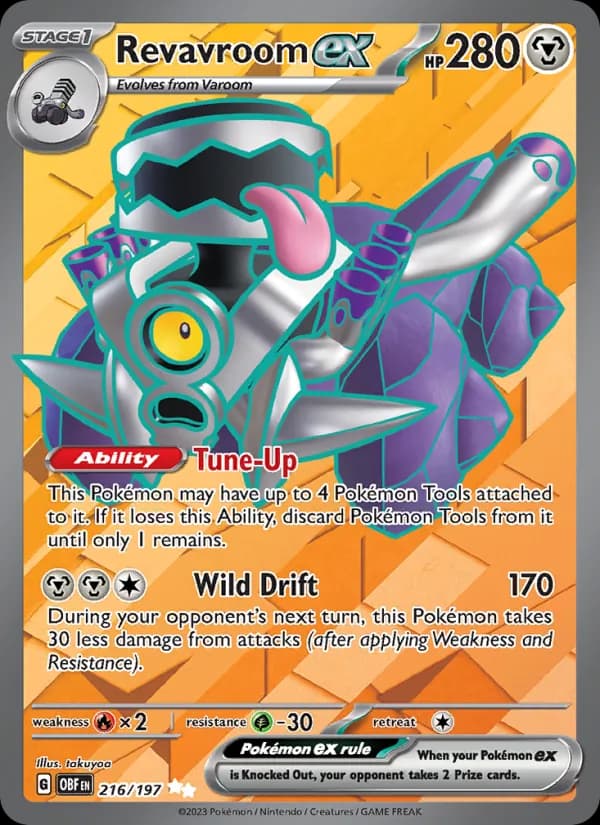 Revavroom ex 216/197, Obsidian Flames
