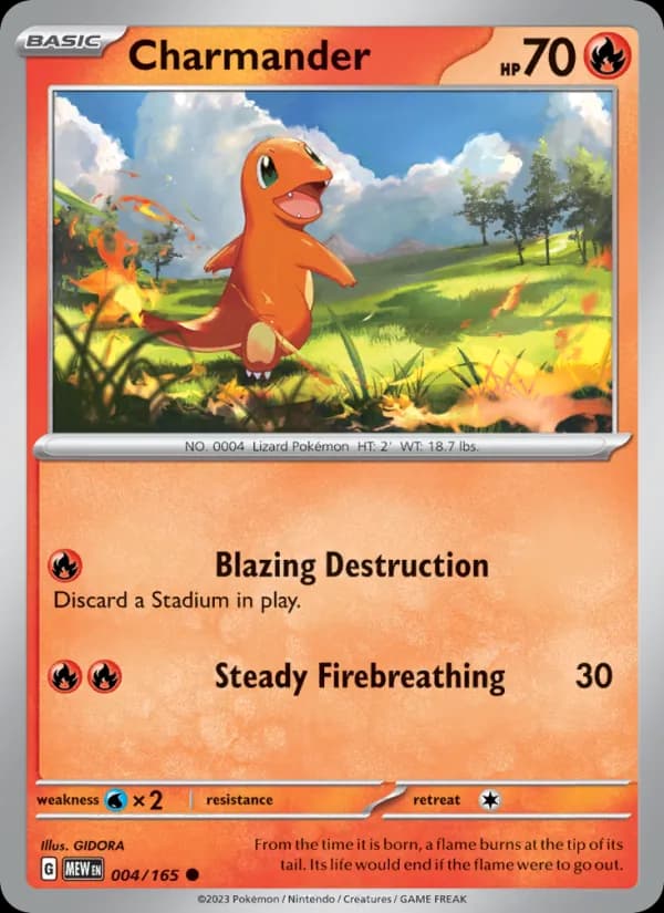 Charmander 004/165, 151