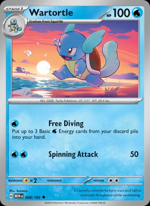 Wartortle 008/165, 151