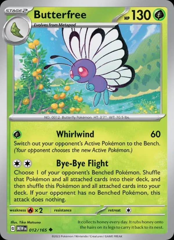 Butterfree 012/165, 151