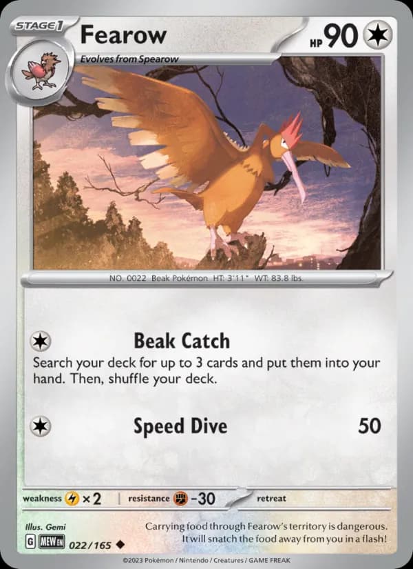Fearow 022/165, 151
