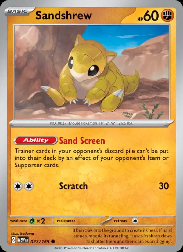 Sandshrew 027/165, 151