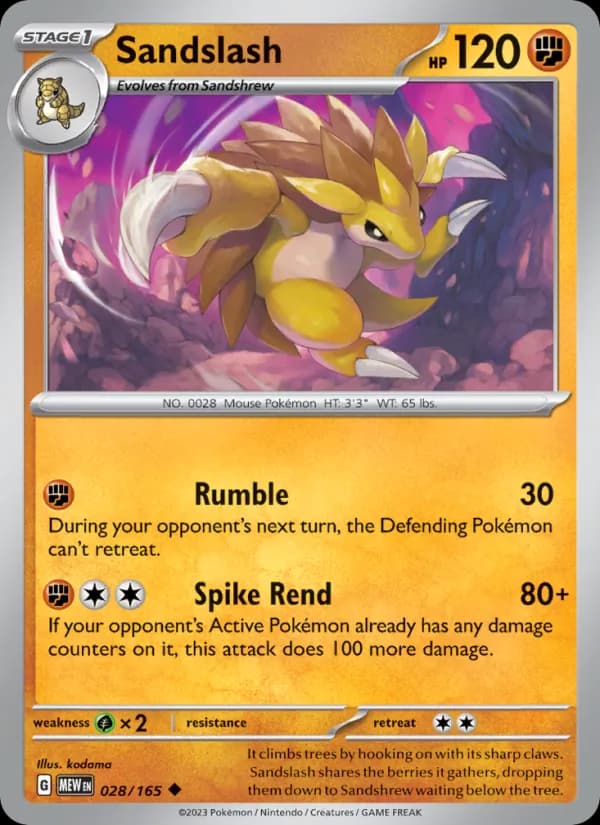 Sandslash 028/165, 151