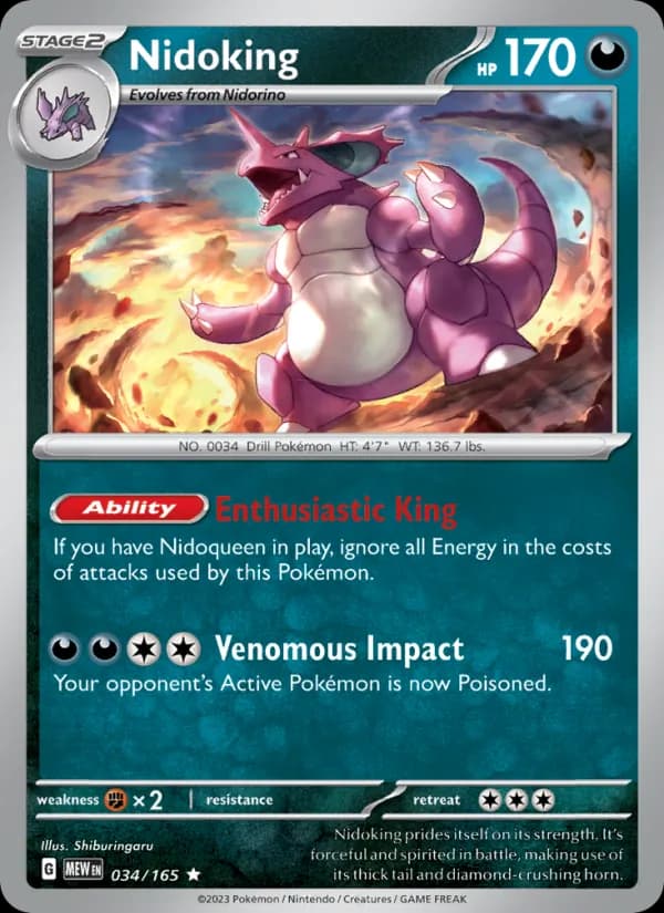 Nidoking 034/165, 151