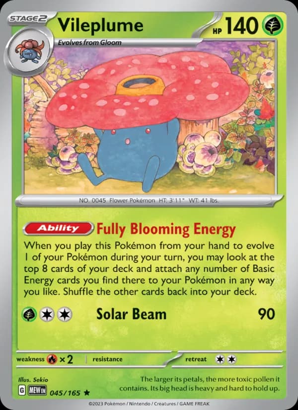 Vileplume 045/165, 151