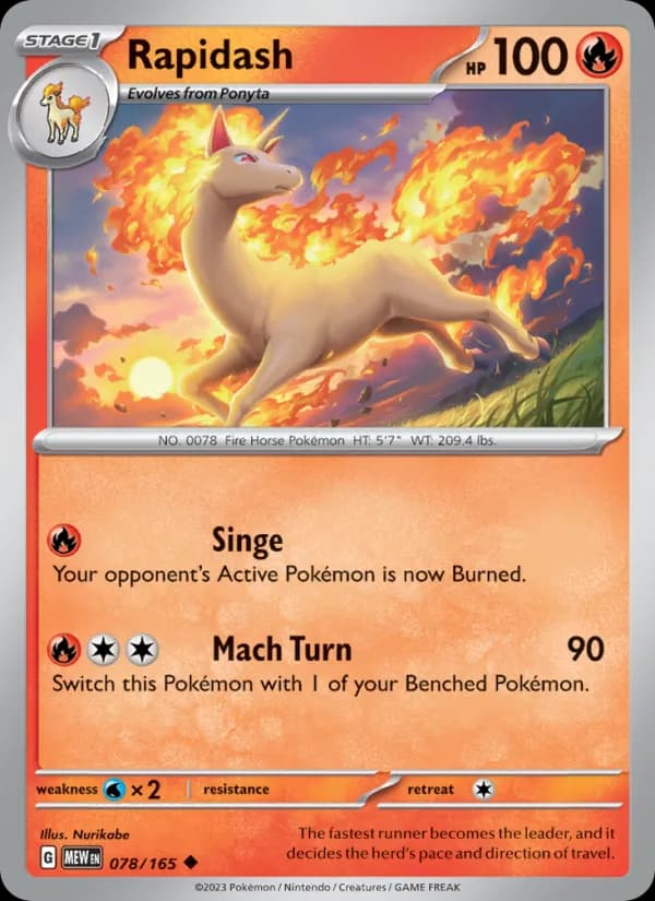 Rapidash 078/165, 151