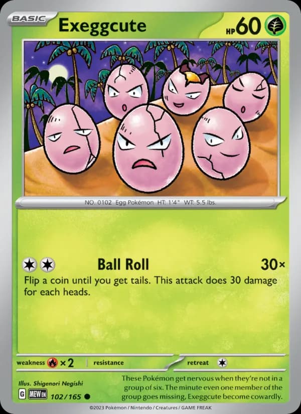 Exeggcute 102/165, 151