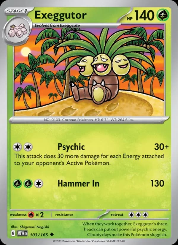 Exeggutor 103/165, 151