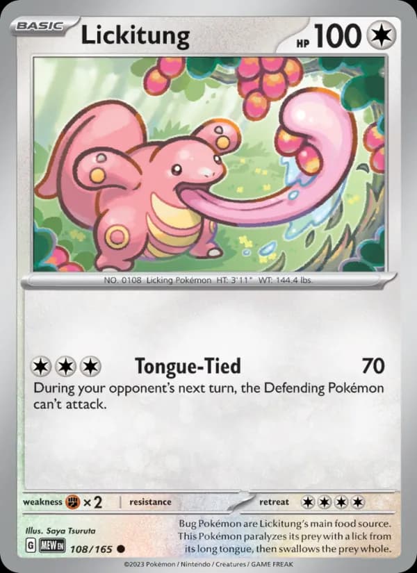 Lickitung 108/165, 151