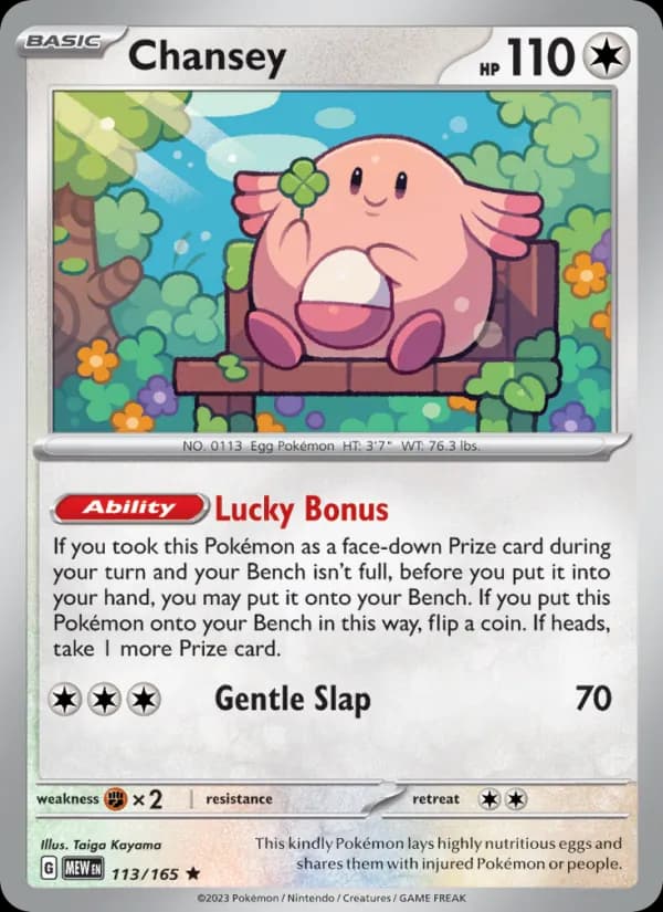 Chansey 113/165, 151