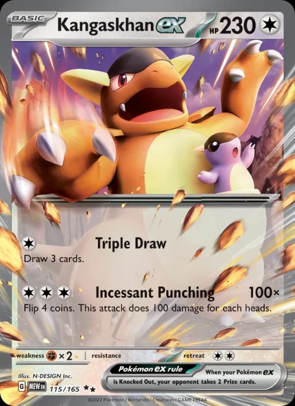 Kangaskhan ex 115/165, 151