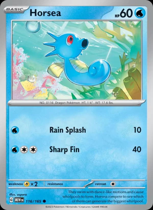 Horsea 116/165, 151