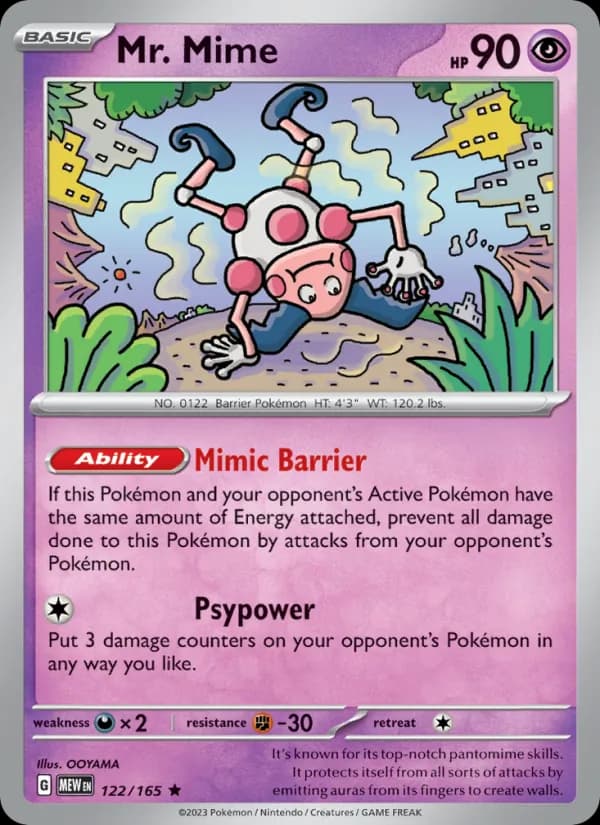 Mr. Mime 122/165, 151