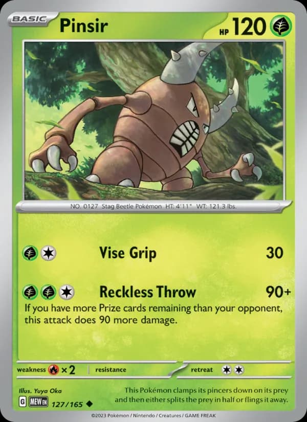 Pinsir 127/165, 151