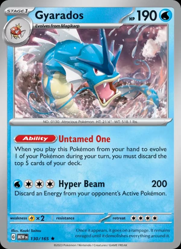 Gyarados 130/165, 151