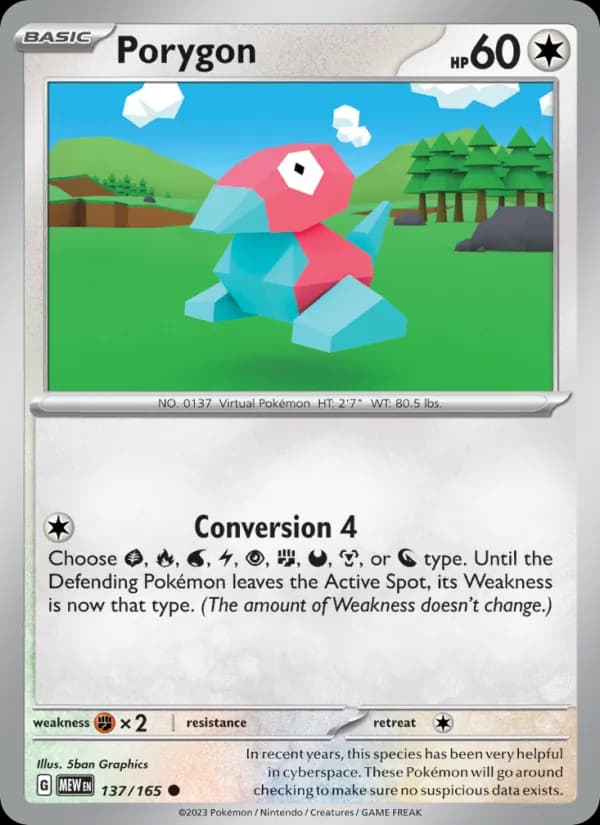 Porygon 137/165, 151