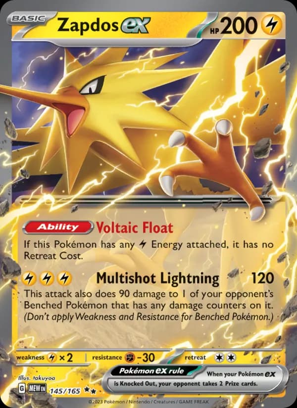 Zapdos ex 145/165, 151