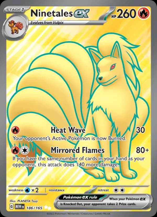 Ninetales ex 186/165, 151