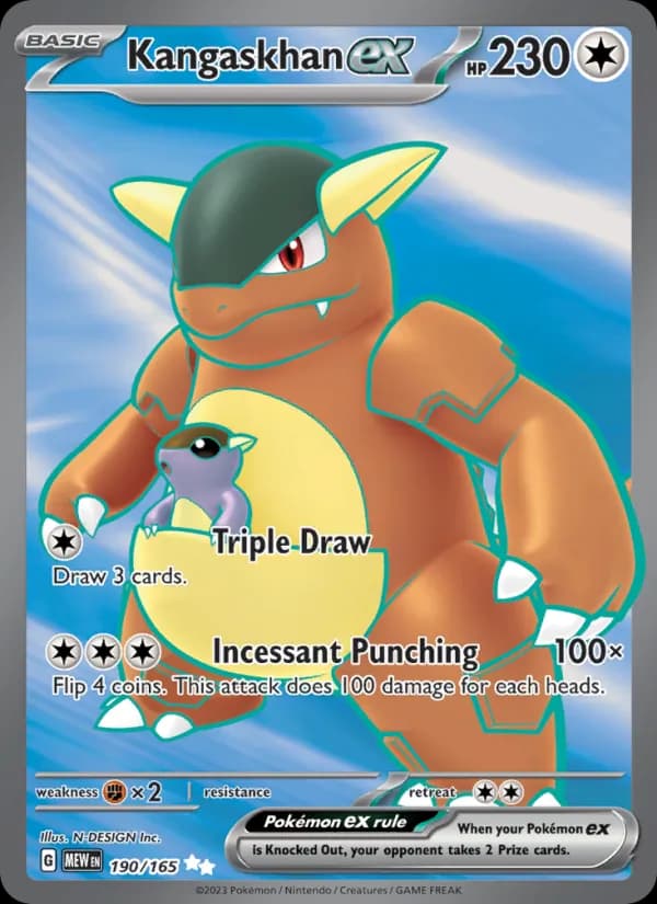 Kangaskhan ex 190/165, 151