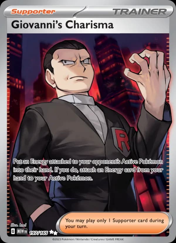 Giovanni's Charisma 197/165, 151