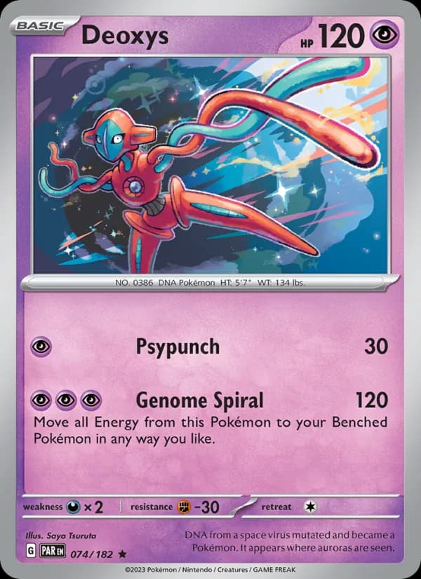 Deoxys 074/182, Paradox Rift