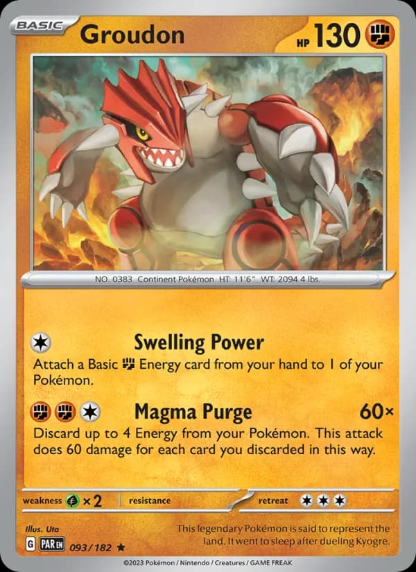 Groudon 093/182, Paradox Rift