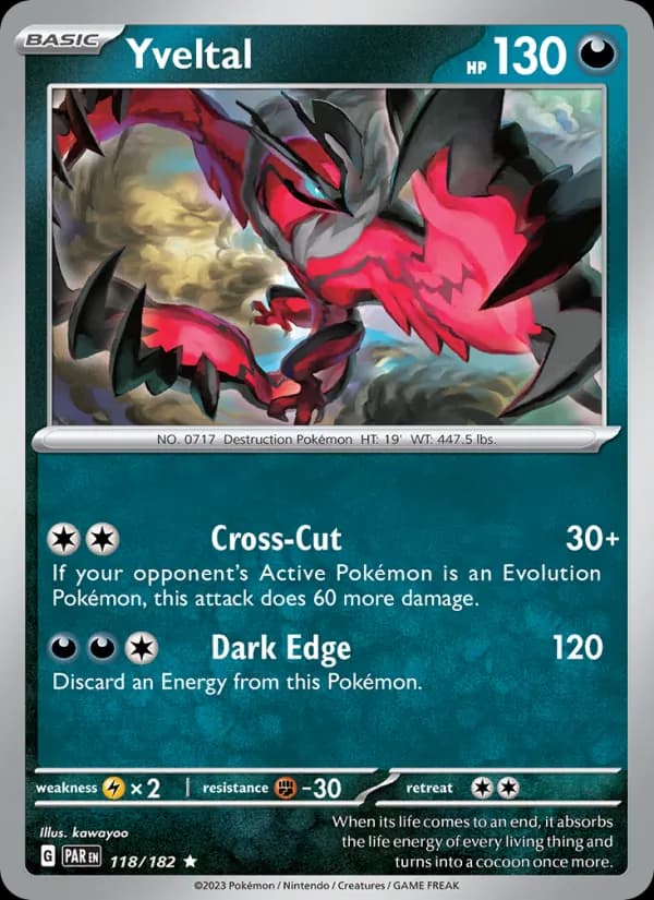 Yveltal 118/182, Paradox Rift
