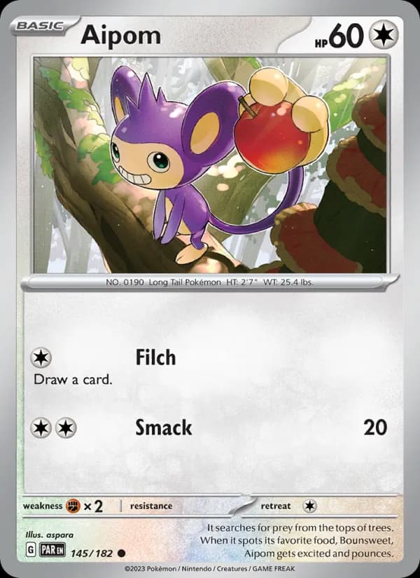 Aipom 145/182, Paradox Rift