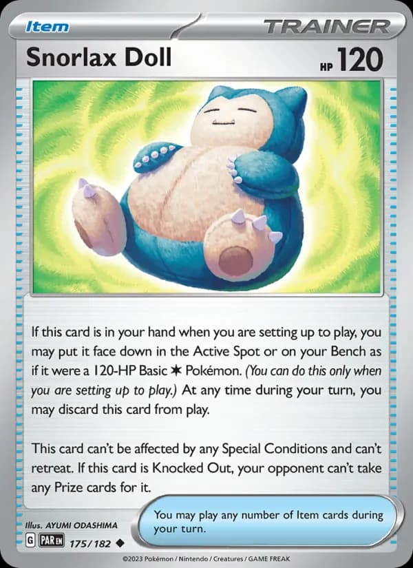 Snorlax Doll 175/182, Paradox Rift