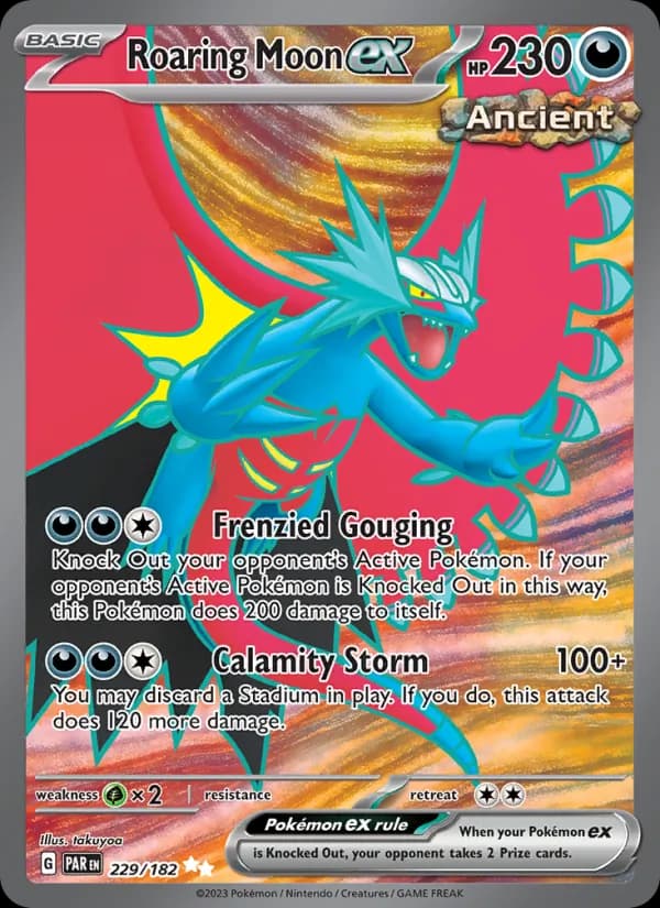 Roaring Moon ex 229/182, Paradox Rift