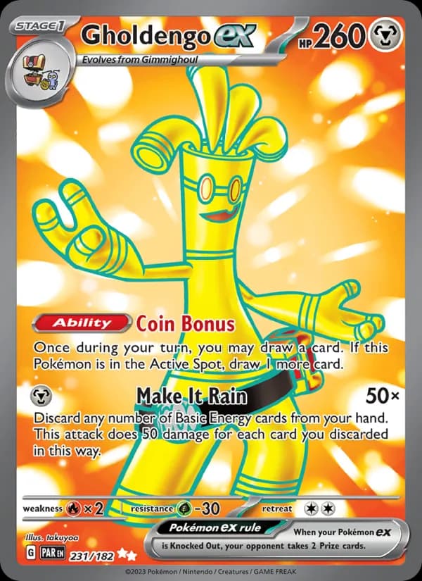 Gholdengo ex 231/182, Paradox Rift