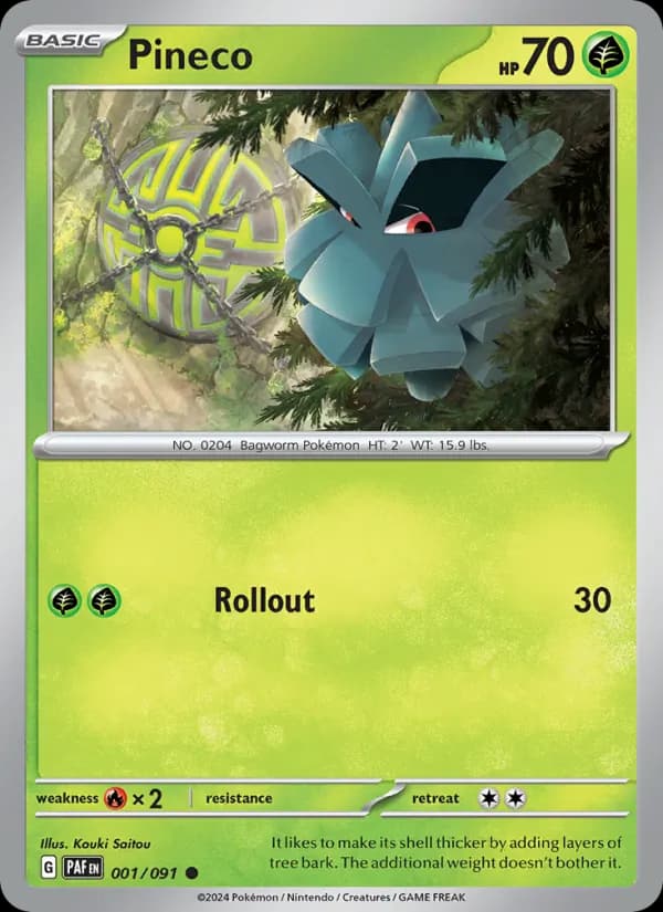 Pineco 001/91, Paldean Fates