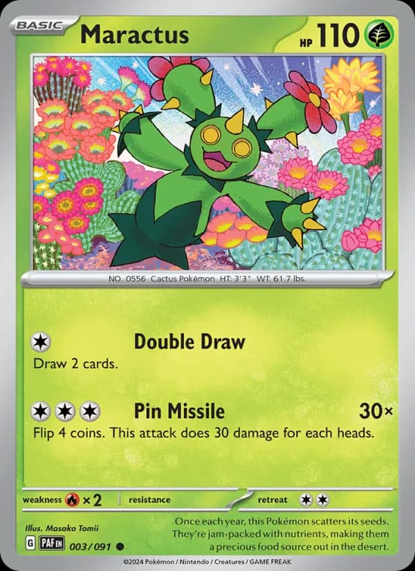 Maractus 003/91, Paldean Fates