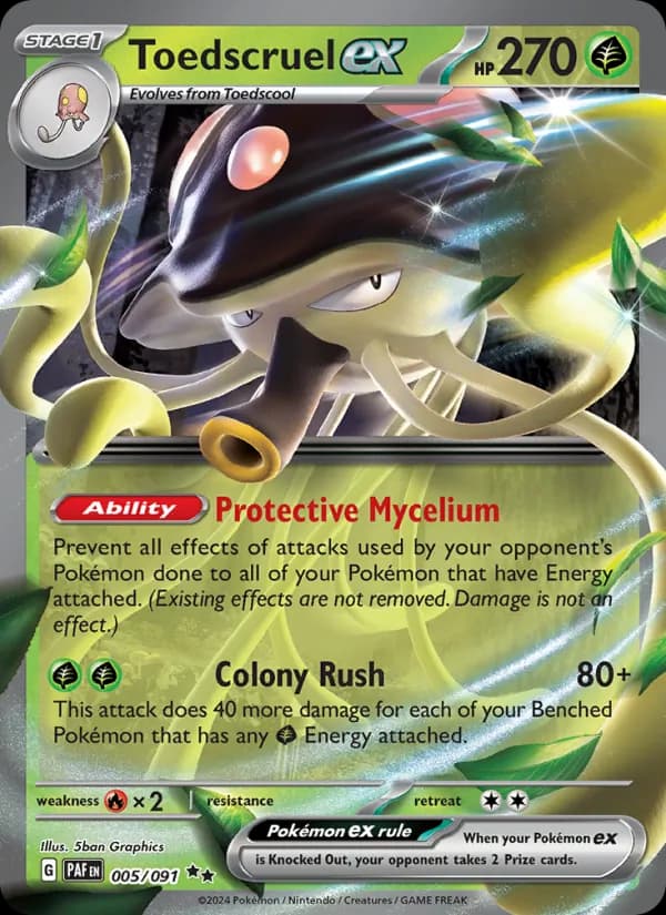Toedscruel ex 005/91, Paldean Fates