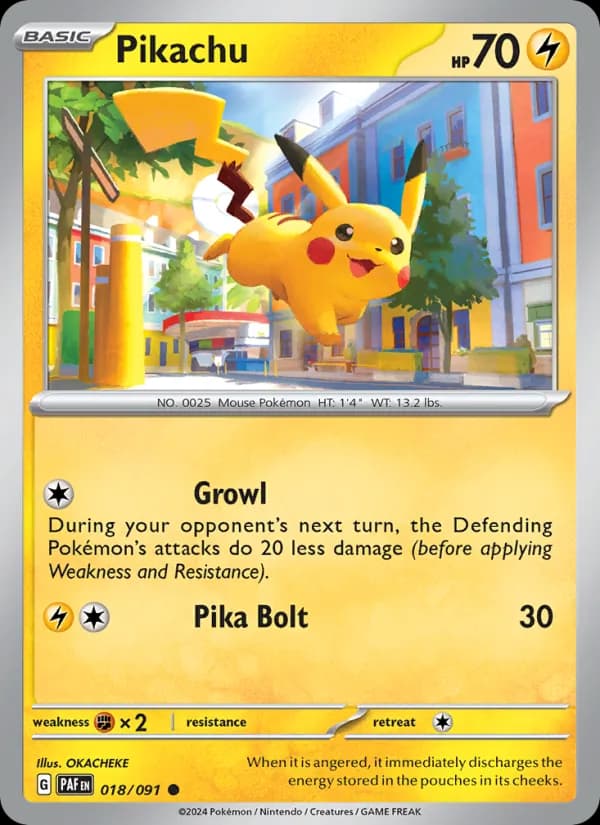 Pikachu 018/91, Paldean Fates