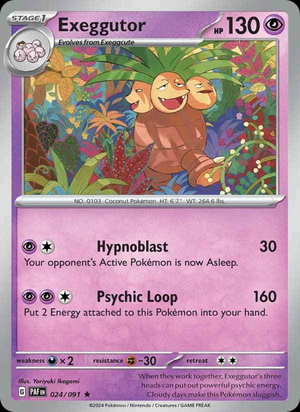 Exeggutor 024/91, Paldean Fates