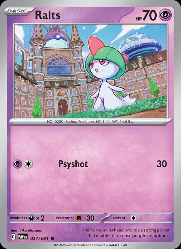 Ralts 027/91, Paldean Fates