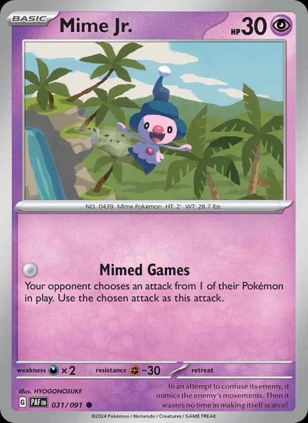 Mime Jr. 031/91, Paldean Fates