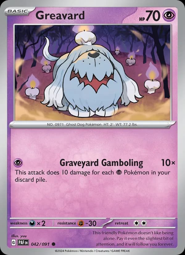 Greavard 042/91, Paldean Fates