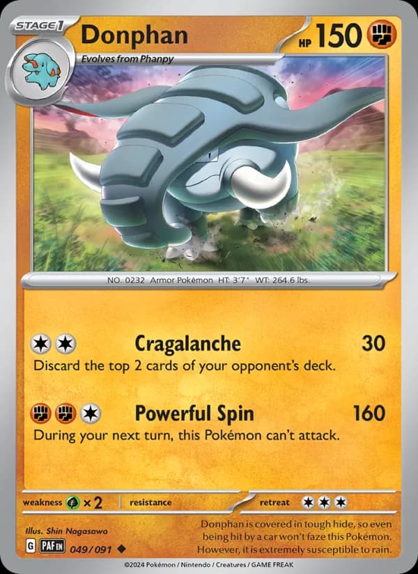 Donphan 049/91, Paldean Fates