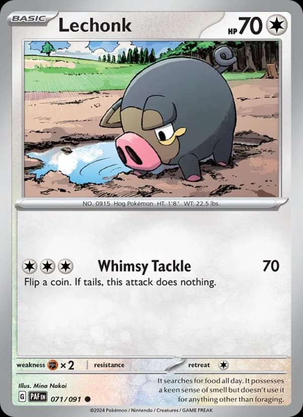 Lechonk 071/91, Paldean Fates