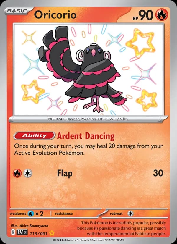 Oricorio 113/91, Paldean Fates