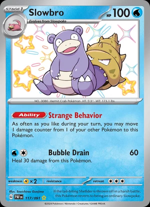 Slowbro 117/91, Paldean Fates
