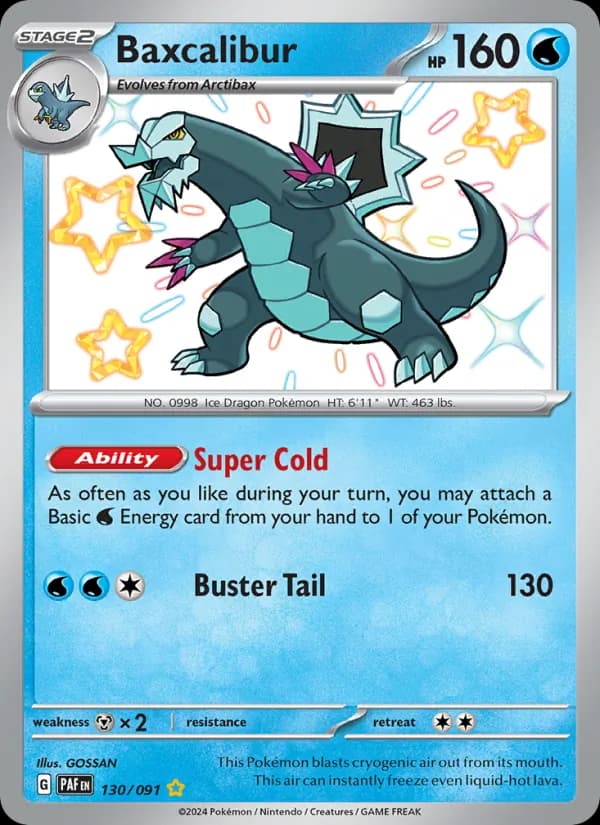 Baxcalibur 130/91, Paldean Fates