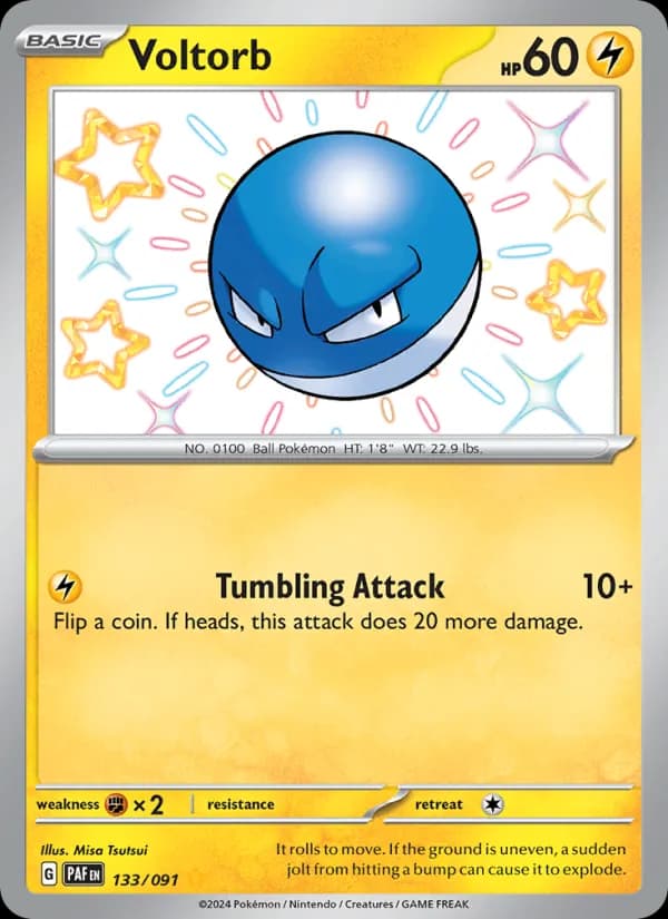 Voltorb 133/91, Paldean Fates